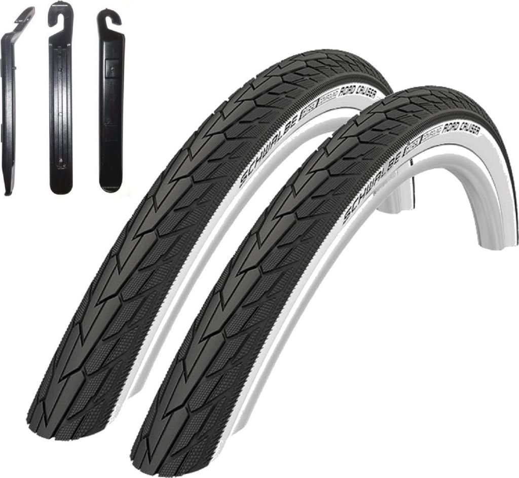 2 x Schwalbe Road Cruiser Fahrradreifen Weißwand 37-622 ( Produktbild 