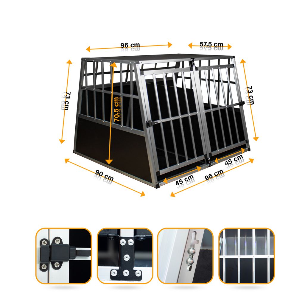 Hundetransportbox XL fürs Auto, Reisebox, Hundebox, Käfig, Produktbild 2