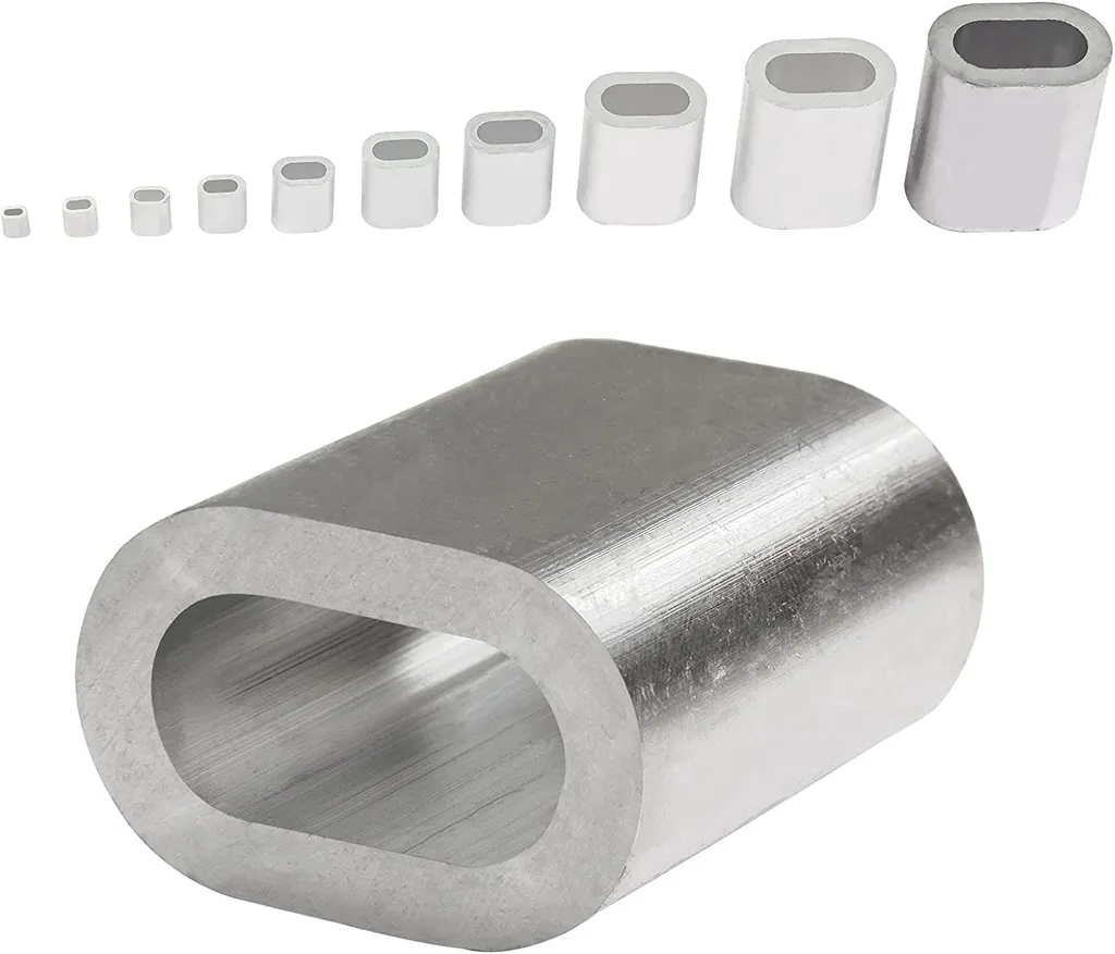 Lot de 50 manchons 12 mm DEMA pour boucles de câbles et levage sécurisé