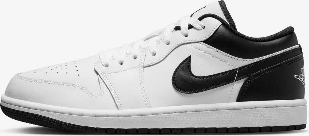 Air Jordan 1 Low "White Black", Weiß/Schwarz, Größe: 50,5