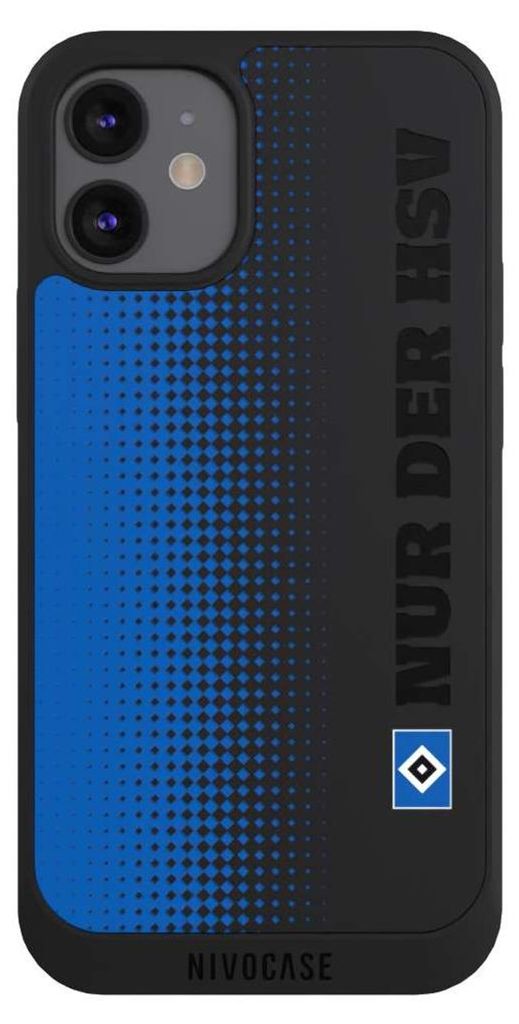 NIVOCASE Handyhülle für Apple iPhone 12 mini Hülle NIVOpure Case Schwarz HSV Logo transparent