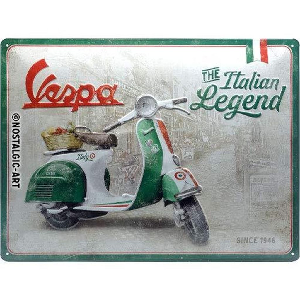 Nostalgic-Art - Plaque en métal 30 x 40 cm - Vespa - Image du produit 
