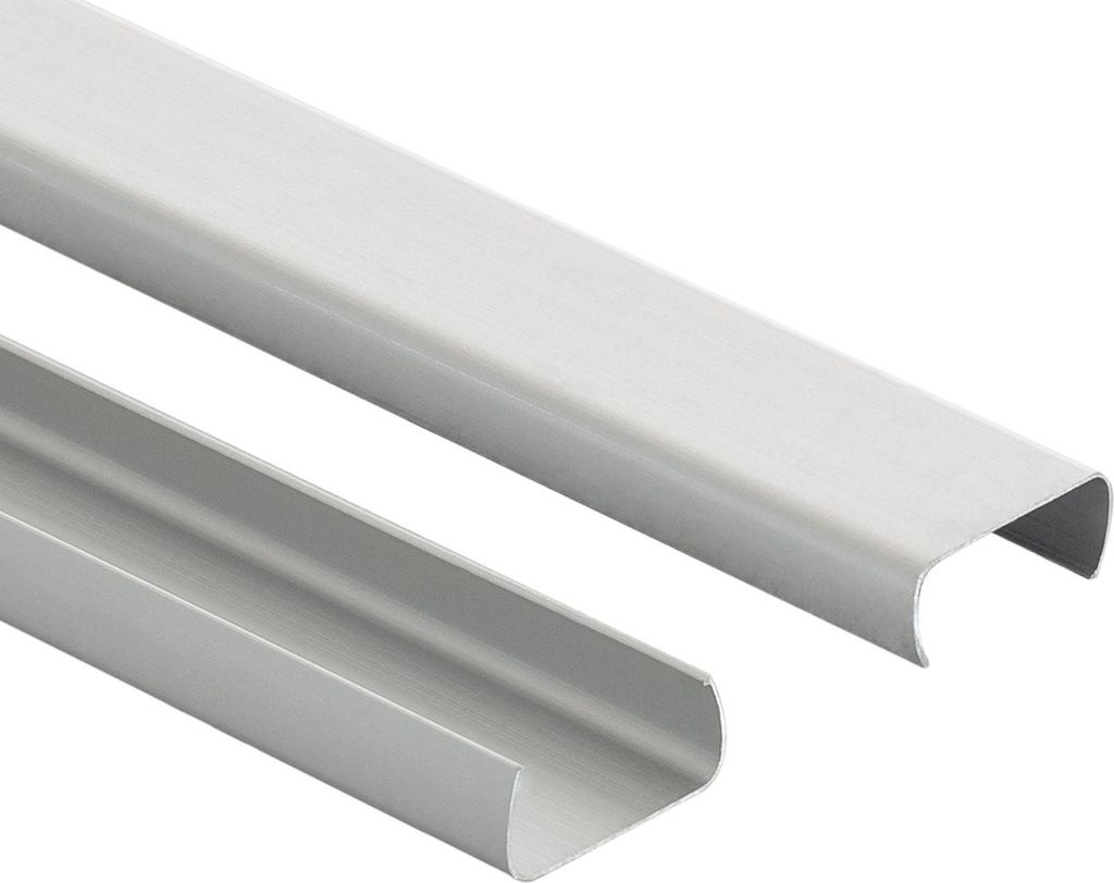 Aluminiumprofil 1m für LED Streifen Neon Halbund 180 Silber