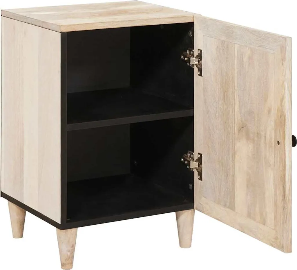 Mobile Bagno Colonna 160 cm Legno Massello Mango Bianco Moderno 2025