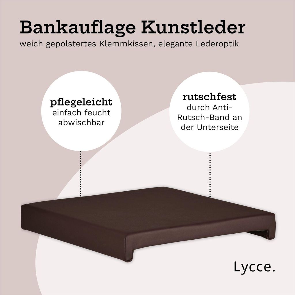 Lycce Bankauflage Klemmkissen 2 Leisten, Sitzkissen Produktbild 