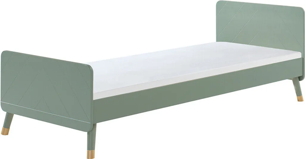 Cadre de lit simple 90x200cm Dream Tree Rona Green - Design moderne