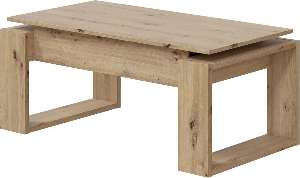 Tavolo Basso Aspra Rovere Nodi 105x55 con Vano | Dmora Mobili Online