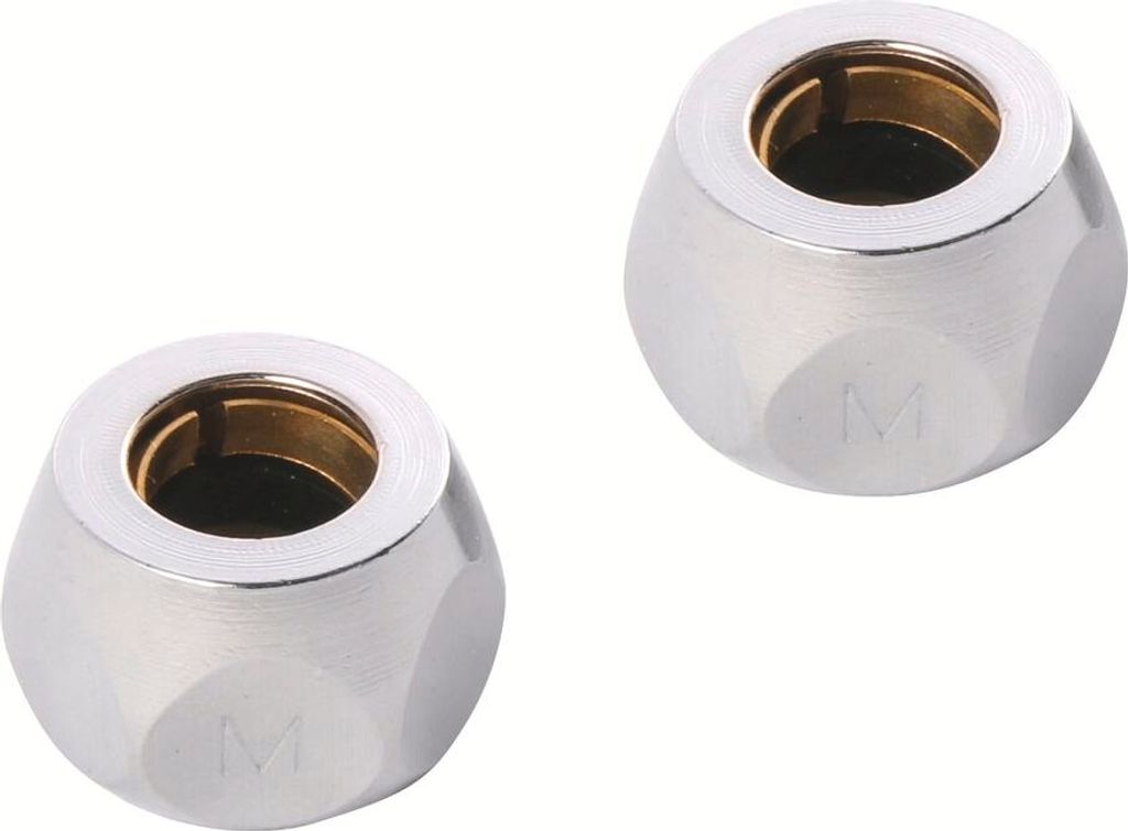 Sanitop-Wingenroth Überwurfmuttern a 2 Stück verchromt 1 / 2' X 10 mm