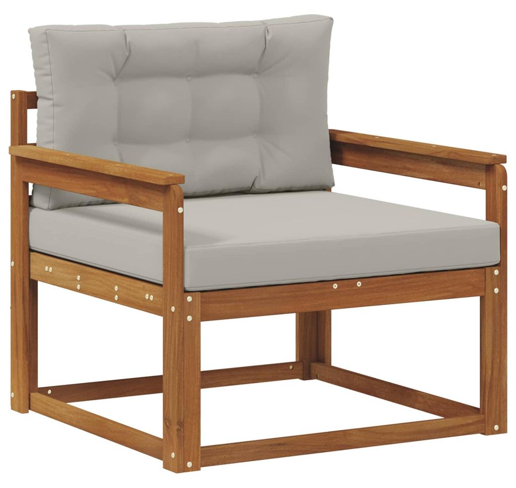 vidaXL Outdoor Mittelsofa Massivholz Akazie Natur