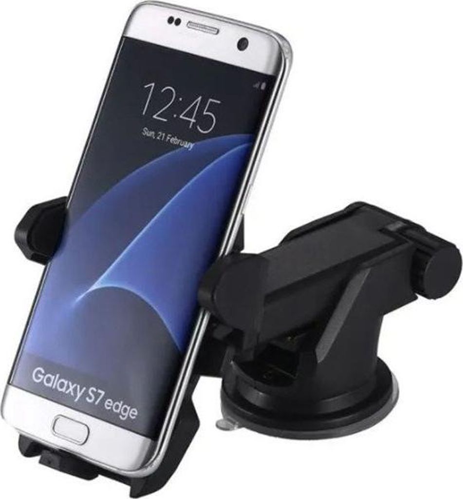Autohandyhalterung, Autohandyhalterung mit Saugnapf, Smartphone-Halterung fürs Auto, Autohandyhalterung mit Saugnapf. Schwarz