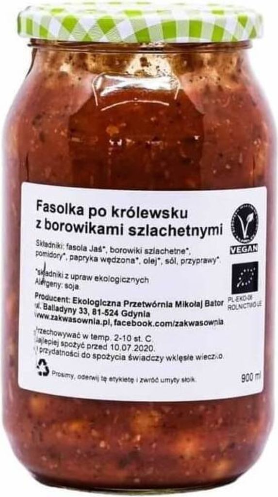 KÖNIGLICHE BOHNEN 900 ml - ZAKWASOWNIA