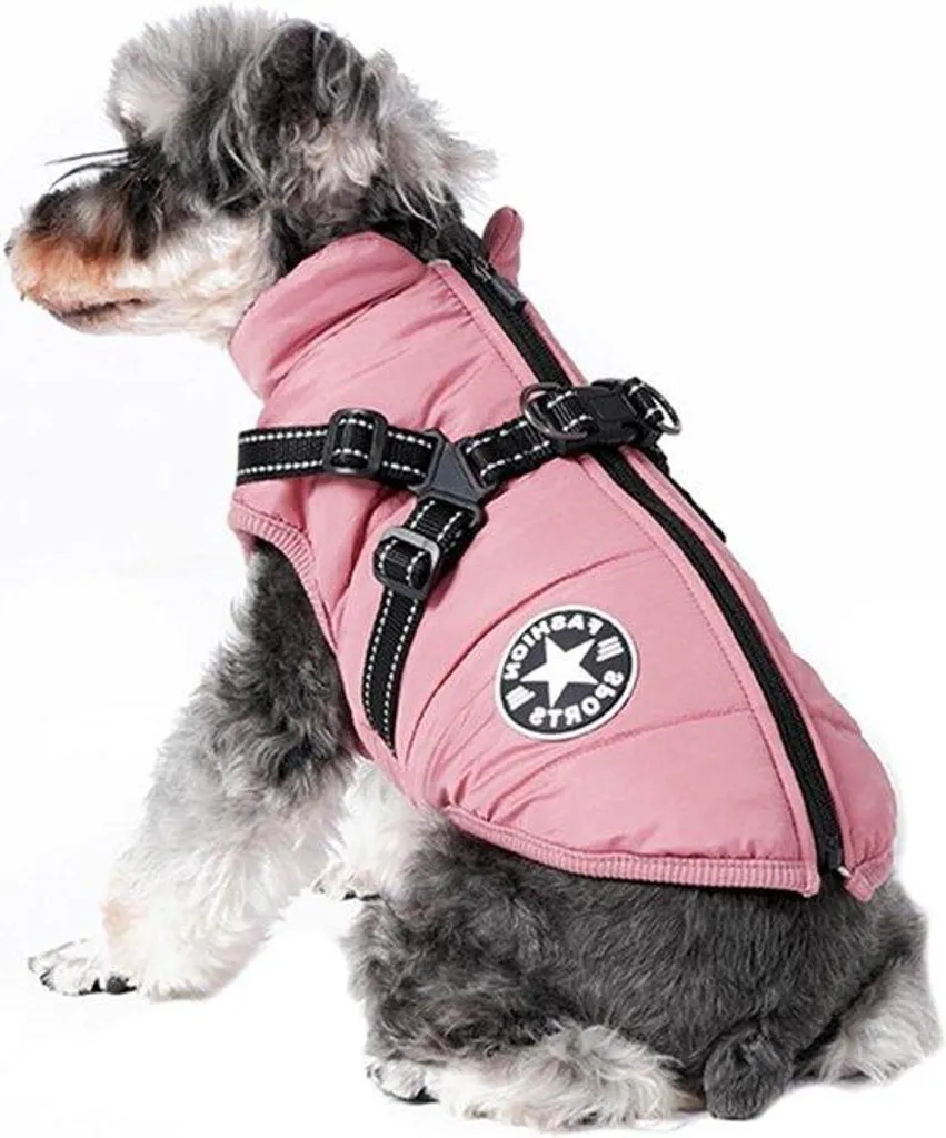 Manteau hiver pour chien rose XXL - Fini les chiens mouillés et froids