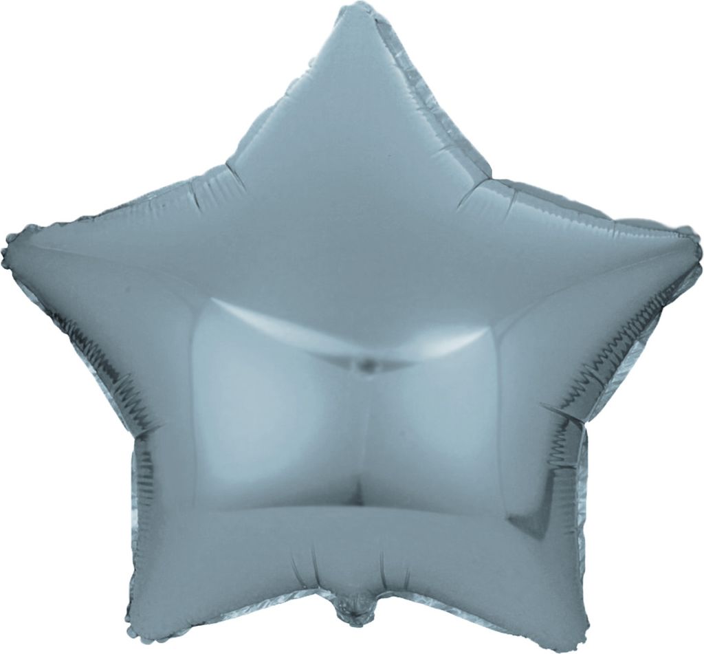 Folienballon Stern, hellblau, ca. 45 cm Produktbild 