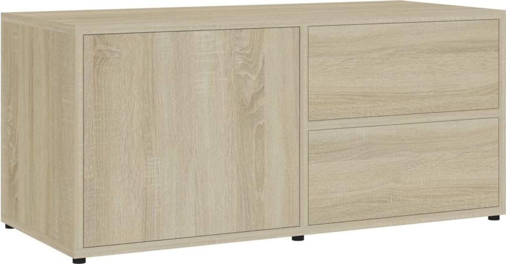 "Winter Sale"TV-Schrank Sonoma-Eiche 80x34x36 cm Holzwerkstoff - TV-Schränke - clorisNeu8939100