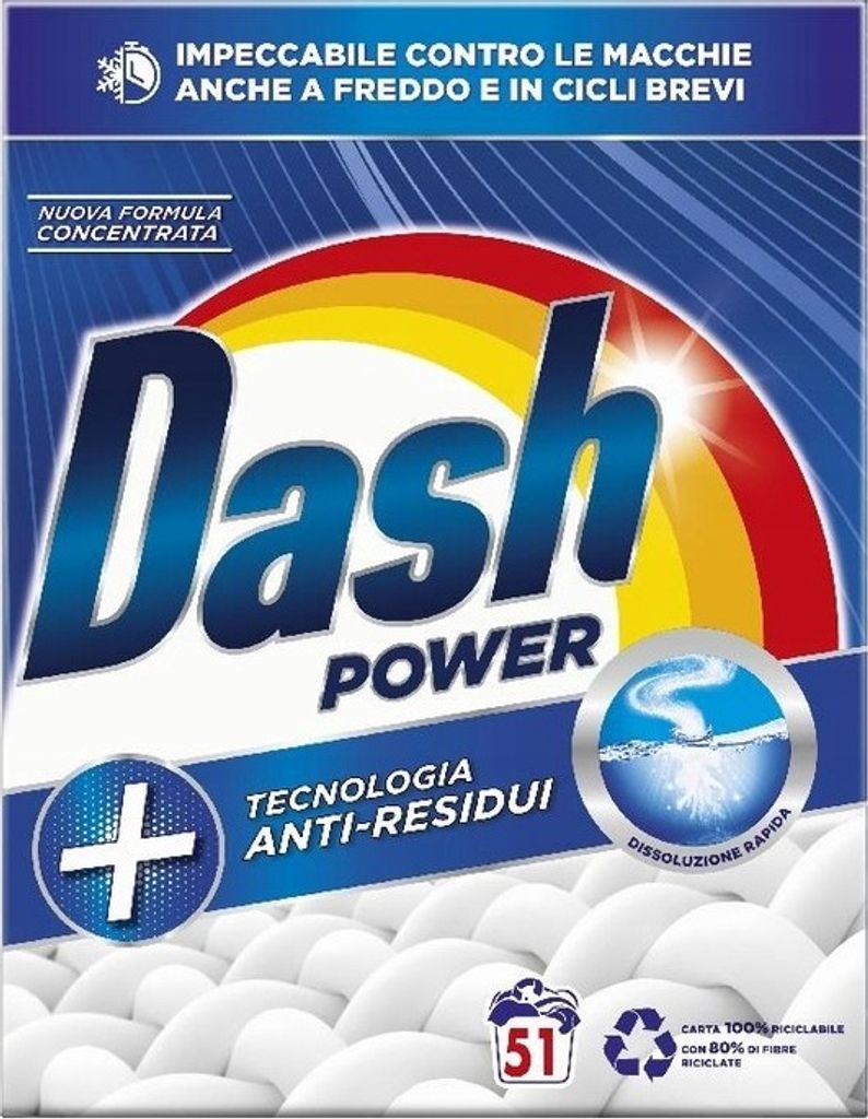 Waschpulver 51 Wäschen 2,55 kg - Dash
