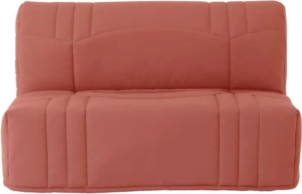 Banquette BZ terracotta 140x190 cm - Housse 100% coton douceur naturelle