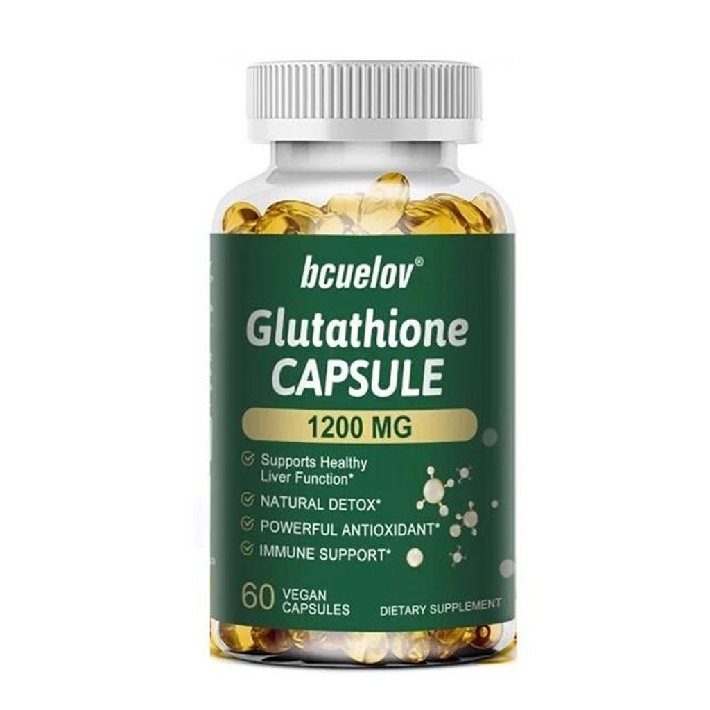 Glutathione Capsule 1200mg (120 Kapseln) Nahrungsergänzungsmittel, Haut, Gesicht, Antioxidant, Anti-Aging, Hautgesundheit, Hautaufhellung, Reinigung