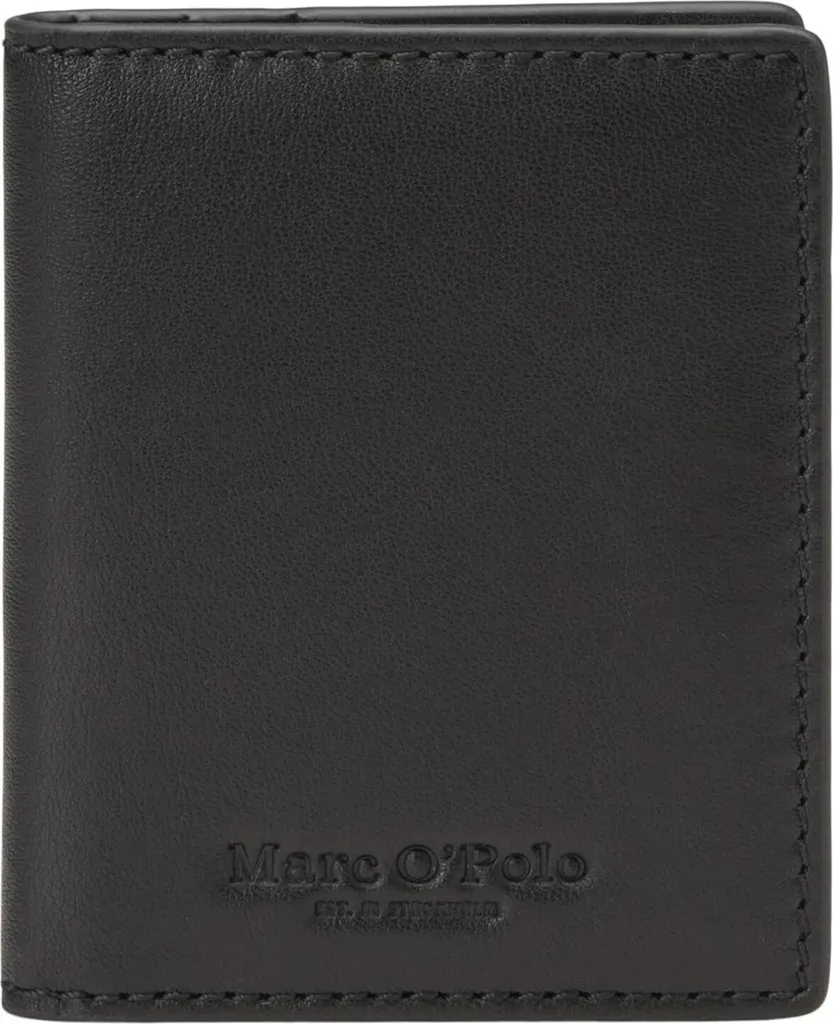 Marc O'Polo Porta Carte di Credito Nero in Pelle - Slim Card Holder