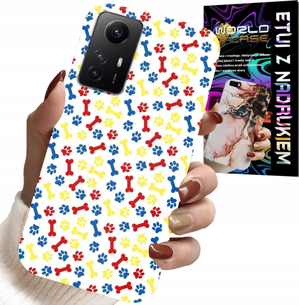 Fall Für Xiaomi Note 12S 4G - Knochen Pfoten Hund Patrouille Cartoon + Glas