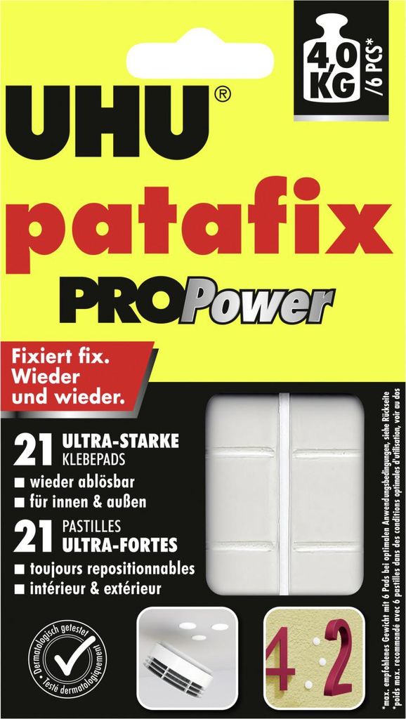 UHU ProPower doppelseitige Klebepads für max. Produktbild 