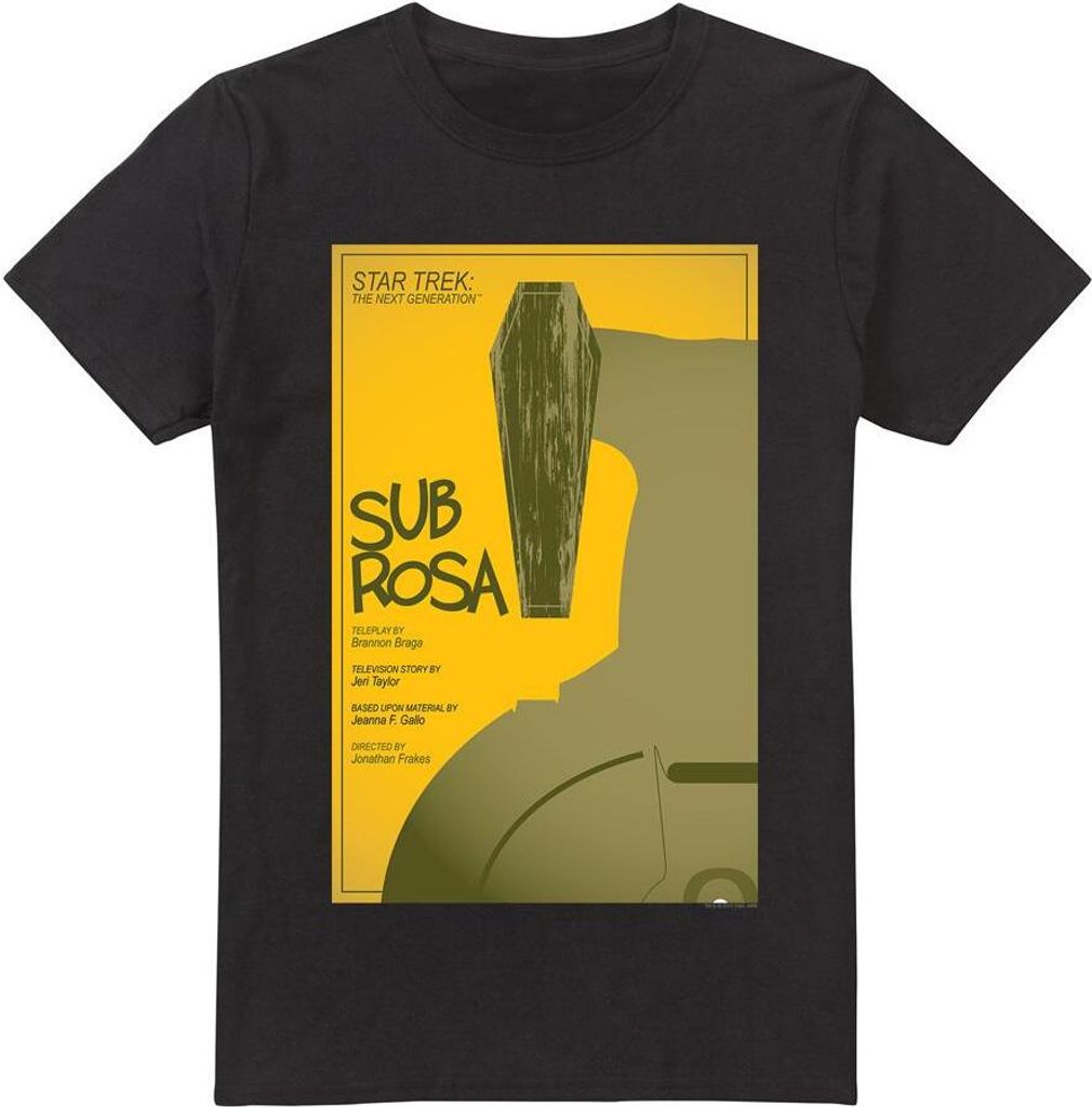 Star Trek - "The Next Generation Season 7 Episode 14" T-Shirt für Herren TV5480 (4XL) (Schwarz)