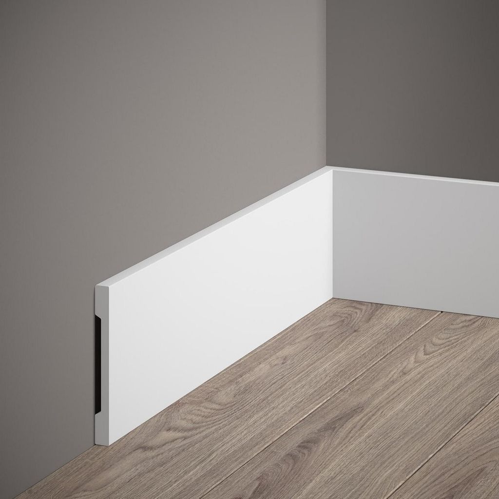 PROVISTON | Sockelleiste | 10 x 100 x 2000 mm | Satin Weiß Produktbild 