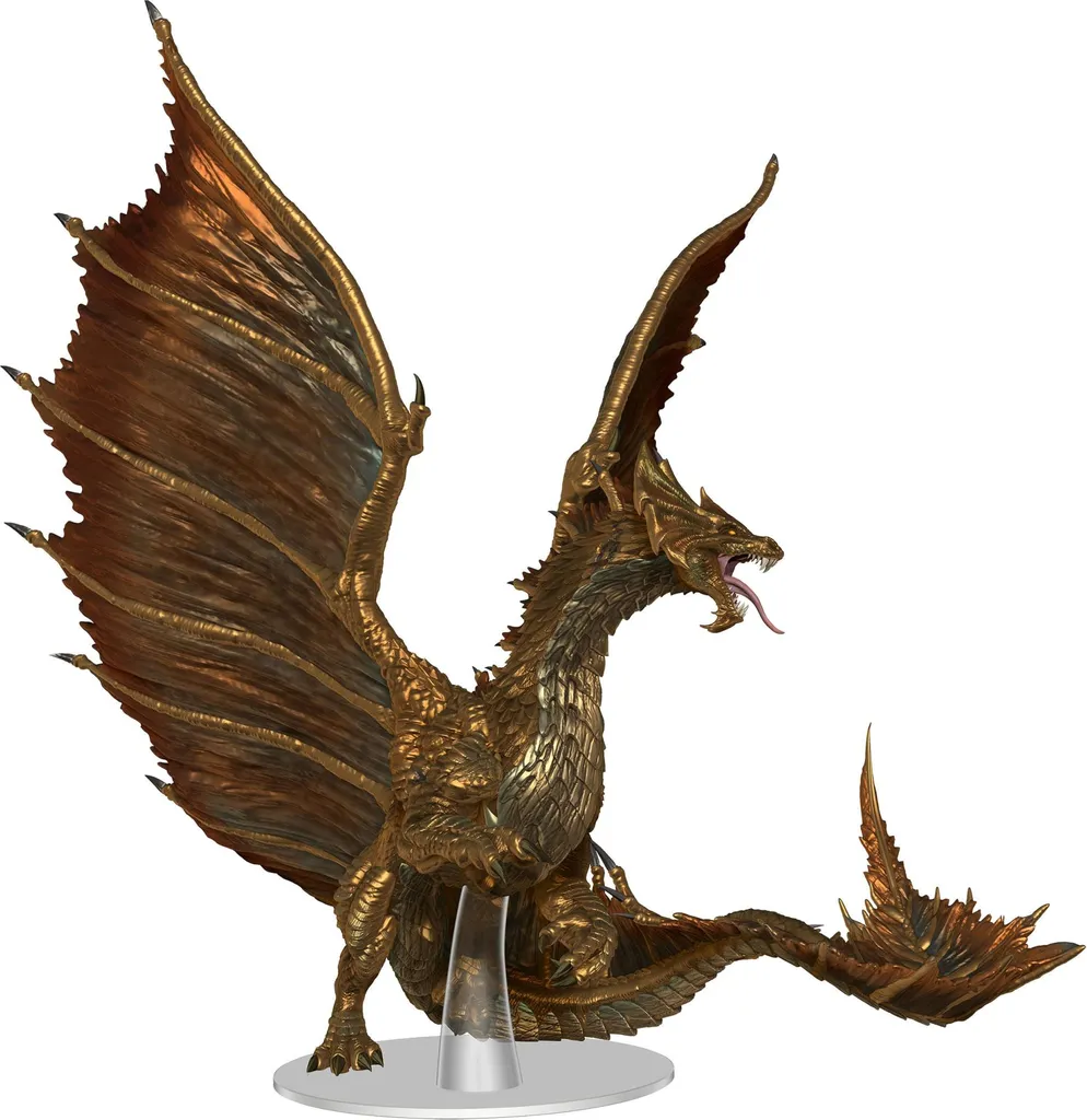 Miniature Dragon d'Airain Adulte D&D Frameworks : Kit Pro Sans Défaut