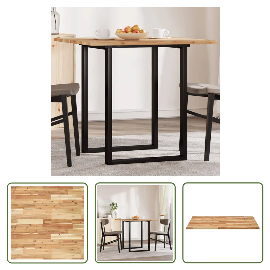 Piano Tavolo Bar 80x80 Acacia - Resistente per Uso Professionale