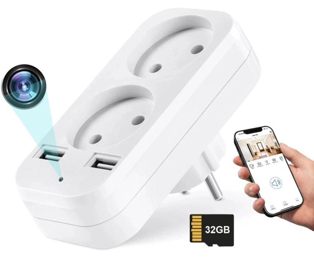 Mała kamera iUni AD1, Wi-Fi, 32GB, Full HD, Podgląd na żywo Zdjęcie produktu 