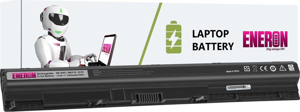 Eneron Laptop Akku 3451 14.8V 2200mAh/33Wh für Dell Inspiron 15 5558 5559 17 5755 5758