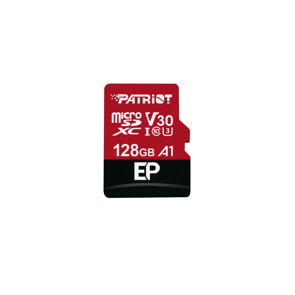 Patriot EP 128 GB microSDXC, Speicherkarte, (UHS-I U3, Class 10, V30