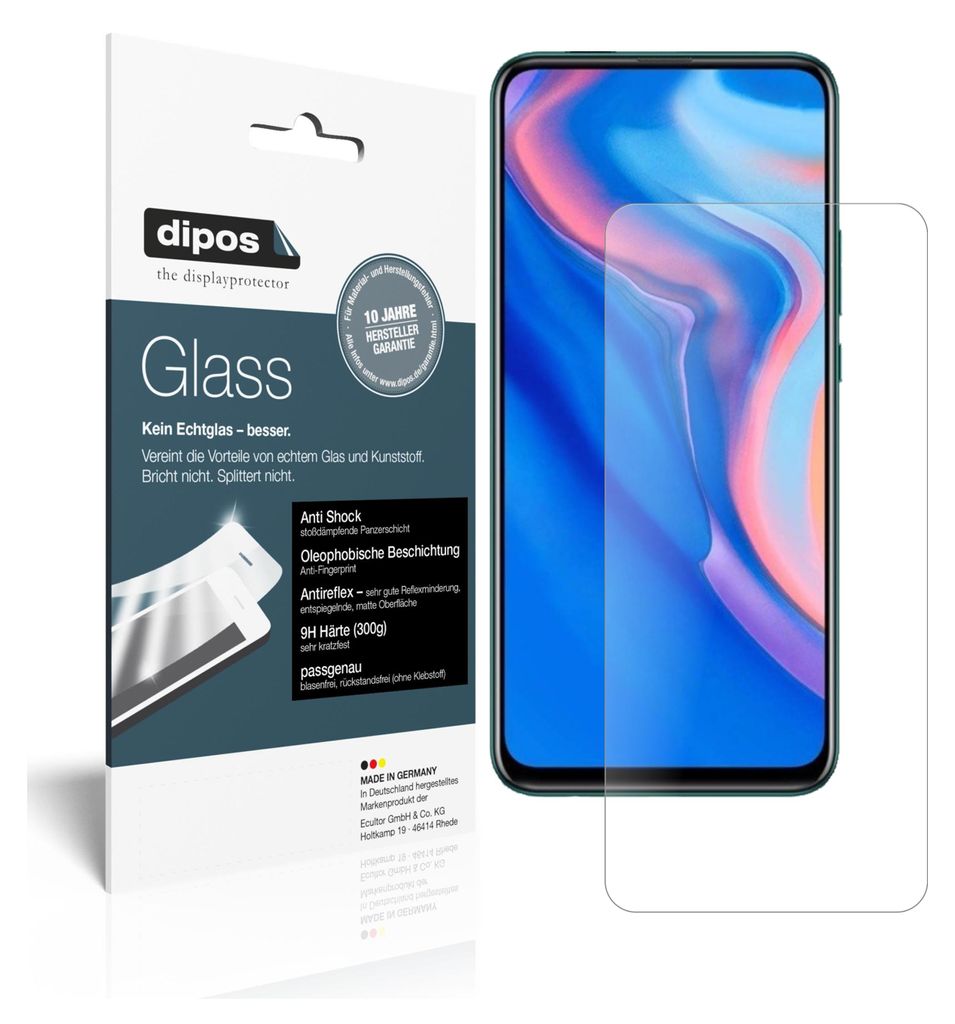2x Schutzfolie für Huawei P Smart Z (2019) matt - Anti-Shock 9H Folie Glass