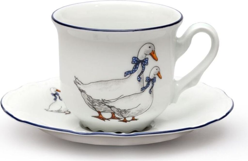 Thun 1794 Filiżanka ze spodkiem, gęś, 160 ml, porcelana, Zdjęcie produktu 