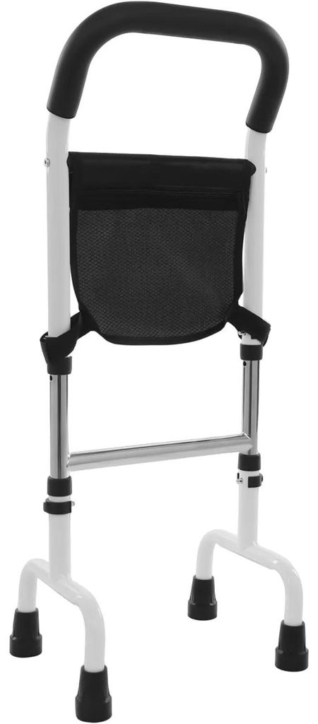 Aufstehhilfe - Haltegriff für Senioren - Höhenverstellbar 73–92 cm - Aluminium - Schwarz