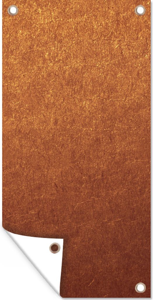 MuchoWow 40x80 cm Outdoor-Poster Gartendeko Sichtschutz Garten Poster für den Garten Rost - Braun - Gold