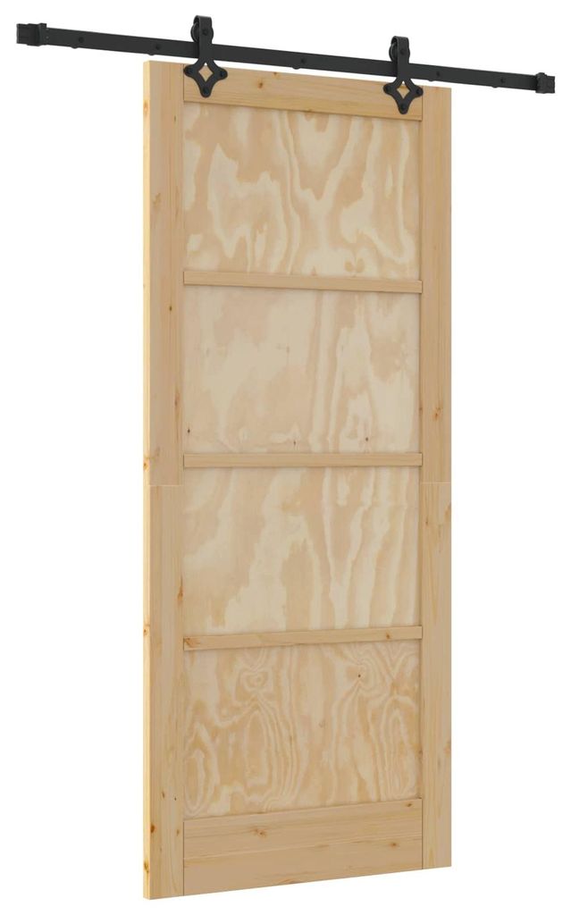 Schiebetür ORKDAL Natur 86 x 198,5 cm Massives Kiefernholz
