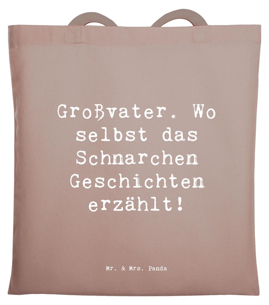 Mr. & Mrs. Panda Schultasche Spruch Großvater Geschichten - Produktbild 