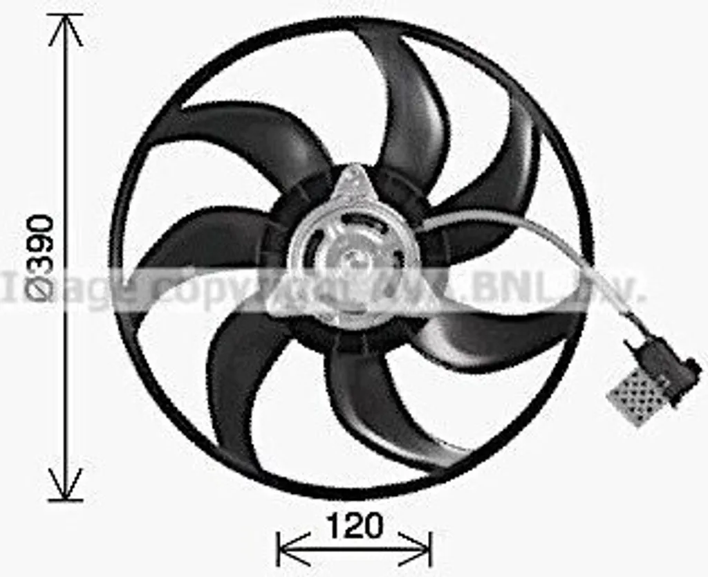 Solution surchauffe : Ventilateur OE 1341334 pour Opel Tigra et Combo