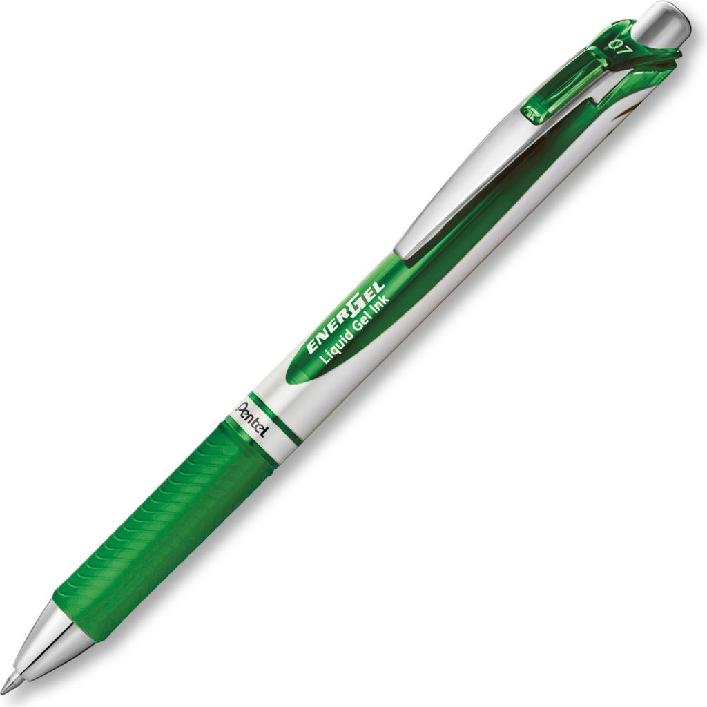 Pentel EnerGel BL77 Gelschreiber grün/silber 0,35 mm, Produktbild 