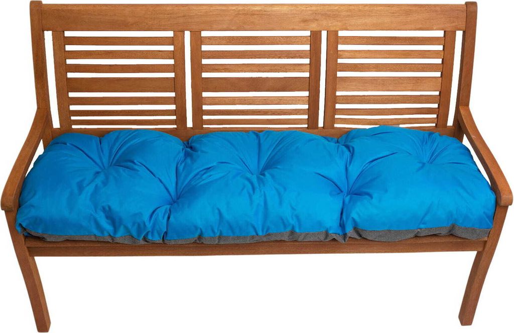 Bankkissen 120x60cm, Sitzkissen outdoor, Gartenkissen- rataanmöbel, Auflage für Hollywoodschaukel, Bodenkissen Blau