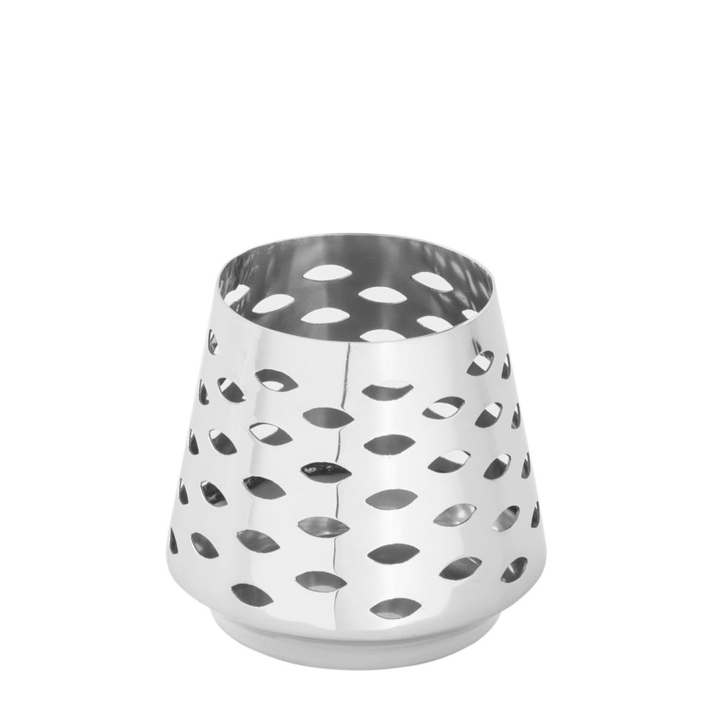 Fink Teelichthalter LUMA DH 7x9 cm silber Windlicht Produktbild 
