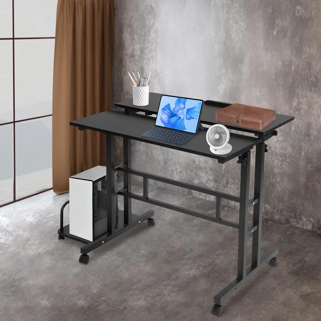 Table d'ordinateur réglable et ergonomique pour bureau de travail assis - 8