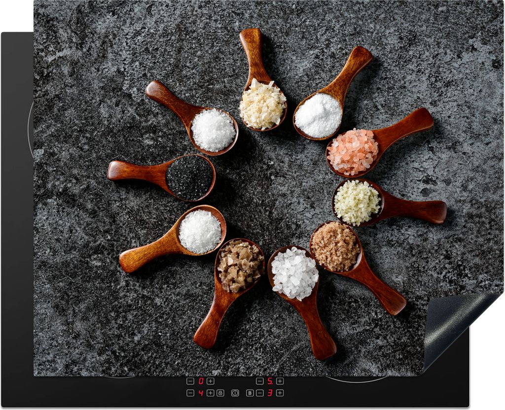 KitchenYeah© Herdabdeckplatte Löffel - Kräuter - Gewürze - Produktbild 