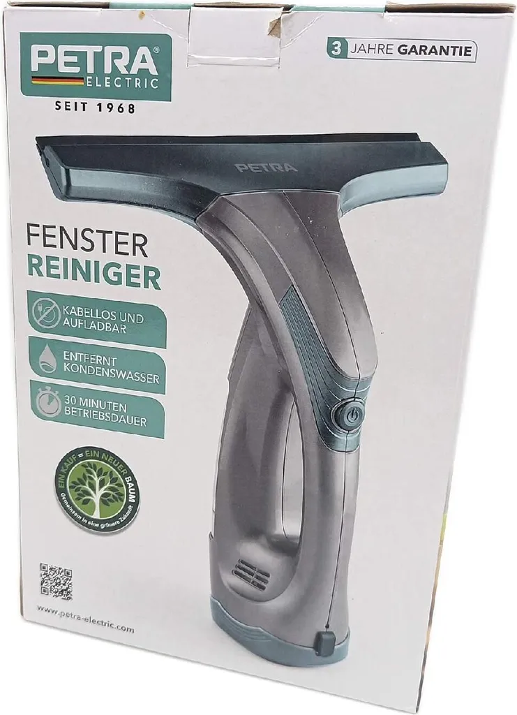 Aspirateur de vitres Petra silencieux 3.7V - Autonomie et Efficacité