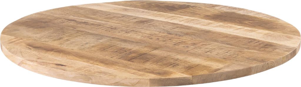 Tischplatte rund Mango rough 80 x 80 cm EMILIO