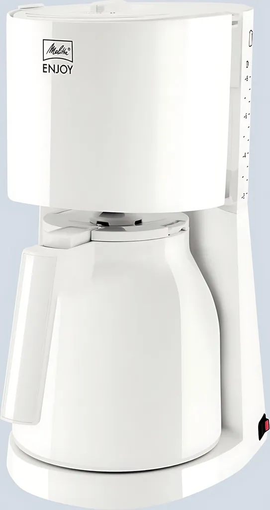 Macchina Caffè Americano Melitta 1017-05 Bianca - 1000W Caraffa Termo