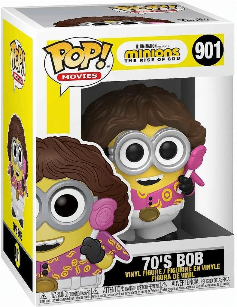 Minions - 70's Bob 901 - Funko Pop! - Vinyl Figur Produktbild 