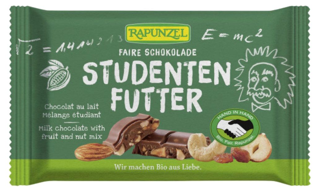 Rapunzel Studentenfutter Schokolade 100 g Produktbild 