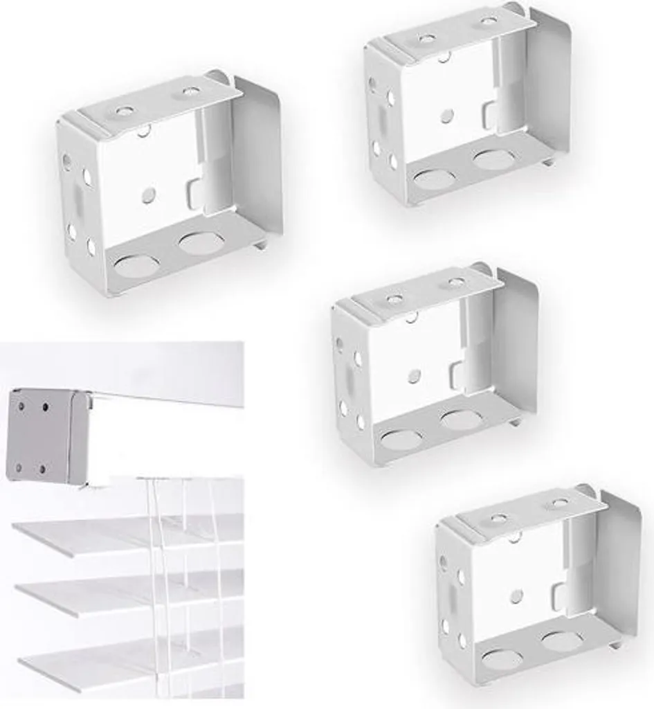 Kit de supports pour store vénitien bois - Fixations murales robustes