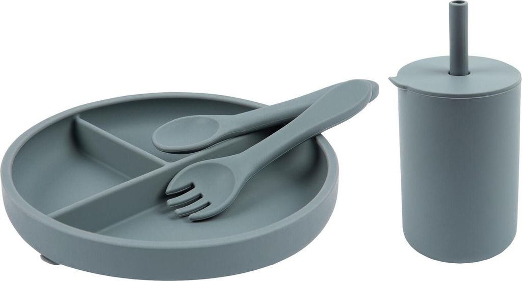 3pc Passatwinde Baby Silikon Saugen Fütterung Set - Kinder Kleinkind Bleiben Sie Dran Entwöhnung Lebensmittelbehälter Teller - Von Tiny Dining